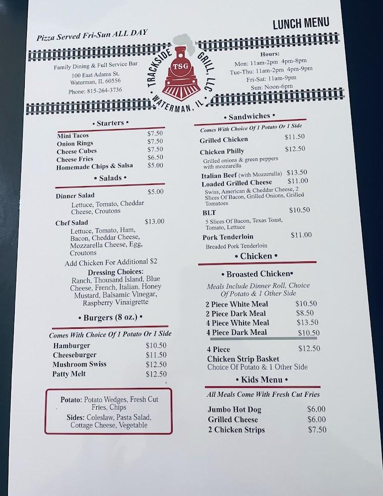Trackside Grill, LLC Menu image 3